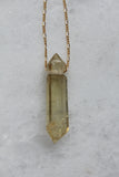 The perfect Citrine Necklace- double terminated citrine