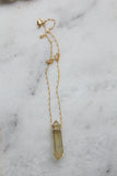 The perfect Citrine Necklace- double terminated citrine