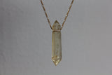 The perfect Citrine Necklace- double terminated citrine