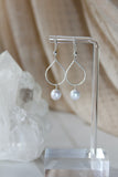 Simple Pearl drop Earrings- gold or silver