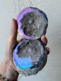 Druzy Rainbow Aura Geode