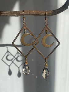 Diamond Luna Earrings