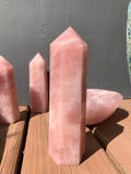 Pink Rose Quartz - 7” tall
