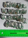 Rare fuchsite phantom Quartz point - seafoam color