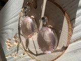 Large Girasol Rose Quartz Pendants