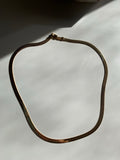16” Herringbone snake chain -24kt gold over sterling silver
