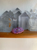 Rare red/ purple Druzy Aura Chalcedony Rosette