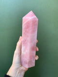 Pink Rose Quartz - 7” tall