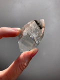 Silver Rutile and Brookite in Quartz