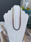 Garnet Gradient Beaded Necklace