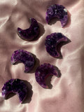 Amethyst Druzy Moon - Thick