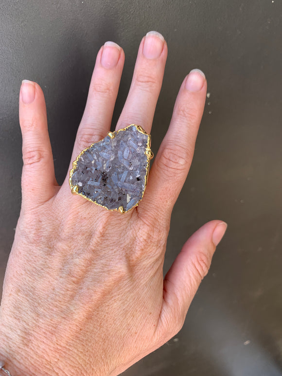 Amethyst Stardust Ring