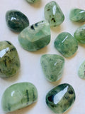 Prehnite with Epidote Tumble - one piece