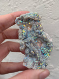 Druzy Aura Chalcedony Rosette