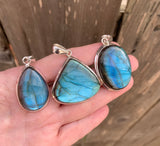 Enchanting Blue Labradorite Pendants