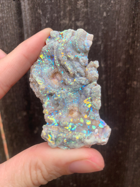 Druzy Aura Chalcedony Rosette