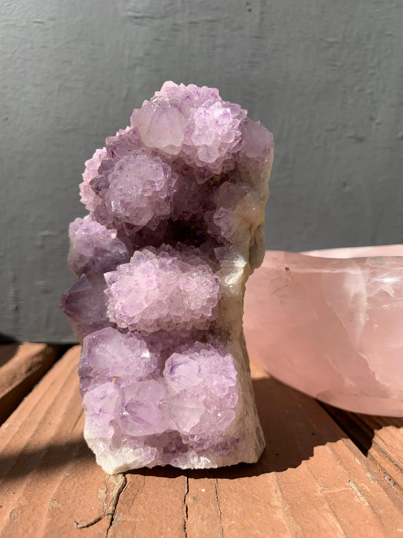 Standing Spirit Quartz points cluster