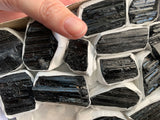 Raw Black Tourmaline set of 3