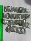 Rare fuchsite phantom Quartz point - seafoam color