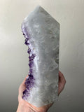 Perfect Purple Amethyst and Agate Tower