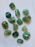 Prehnite with Epidote Tumble - one piece