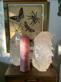 Pink Rose Quartz - 7” tall