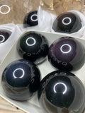 Rainbow Obsidian Sphere