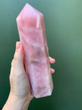 Pink Rose Quartz - 7” tall