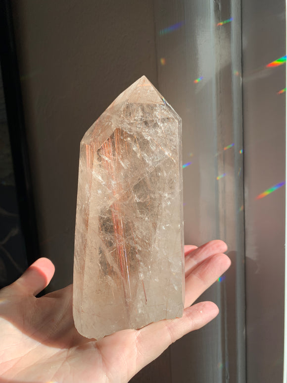 Natural Copper Rutile Point