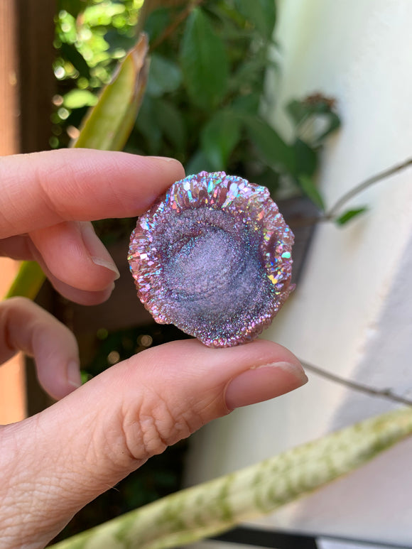 Purple to pink Aura Chalcedony