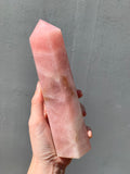 Pink Rose Quartz - 7” tall