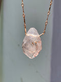 Vampire Quartz Pendant - 18” rose gold