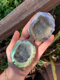 Rainbow Titanium Aura Geode