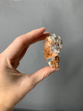 Creedite flower with fluorite
