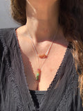Sunstone - 16” length - layering necklace