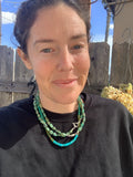 Turquoise (green) Nugget Necklace