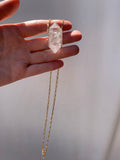 Quartz necklace - Master Healer Quartz Pendant - 18”
