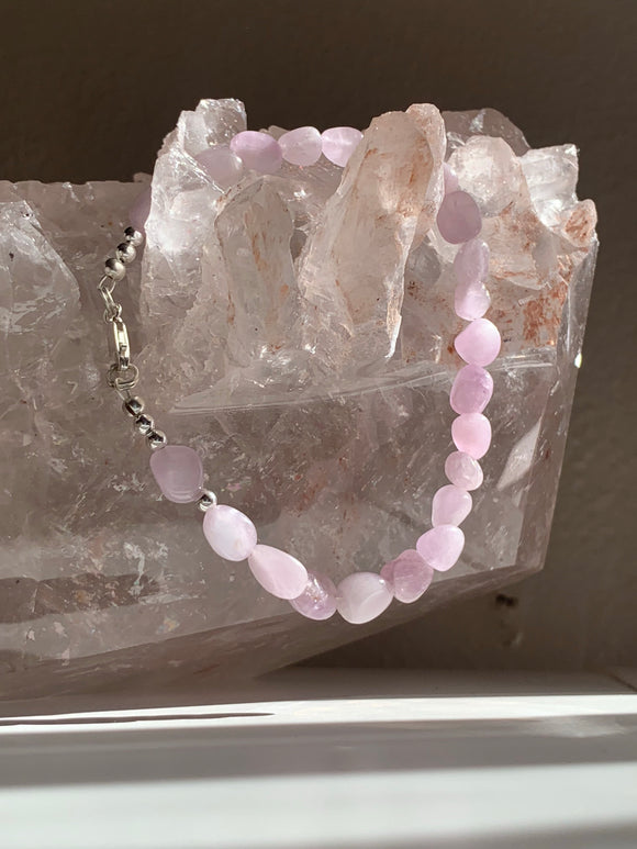 Kunzite bracelet