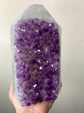 Perfect Purple Amethyst and Agate Tower