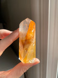 Golden Quartz with iron oxide inclusion