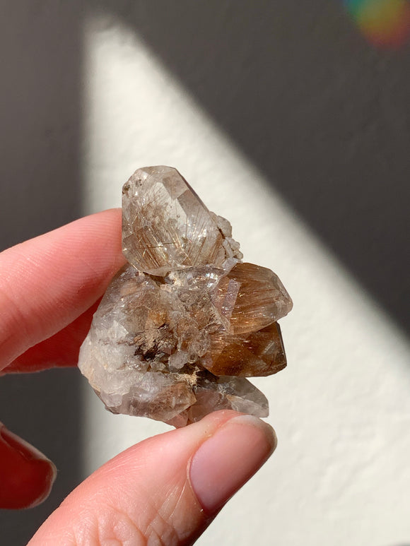 Rutile Quartz Cluster