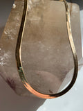 16” Herringbone snake chain -24kt gold over sterling silver