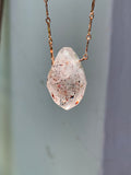 Vampire Quartz Pendant - 18” rose gold