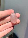 Vampire Quartz Pendant - 18” rose gold