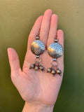Silver Concho Earrings