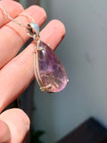 Ametrine sterling silver necklace - 18”