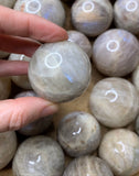 Belomorite - Moonstone sphere - sunstone