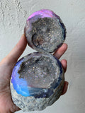 Druzy Rainbow Aura Geode